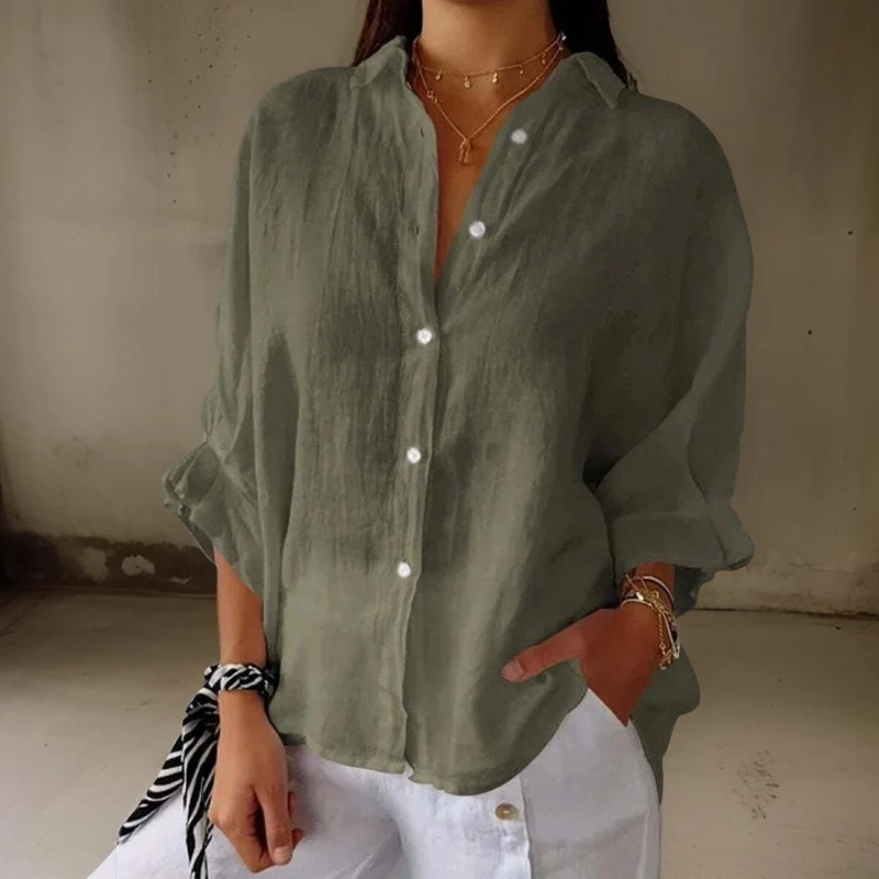 Linda - Élégante Blouse En Lin