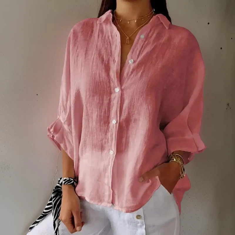 Linda - Élégante Blouse En Lin
