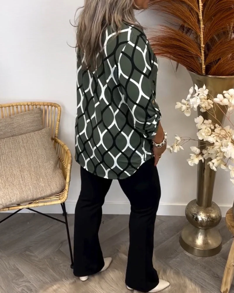 Noor - Blouse avec Imprimé Graphique
