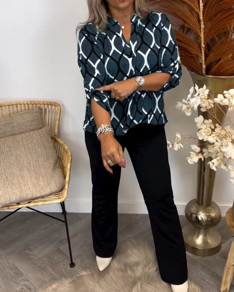 Noor - Blouse avec Imprimé Graphique