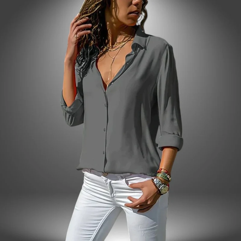 Valeria - Blouse Classique à Boutons