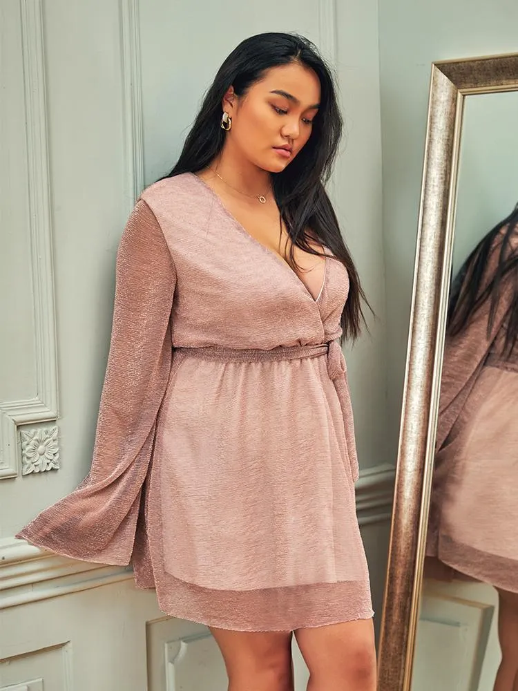 Plugging Wrap Ribbon Dress