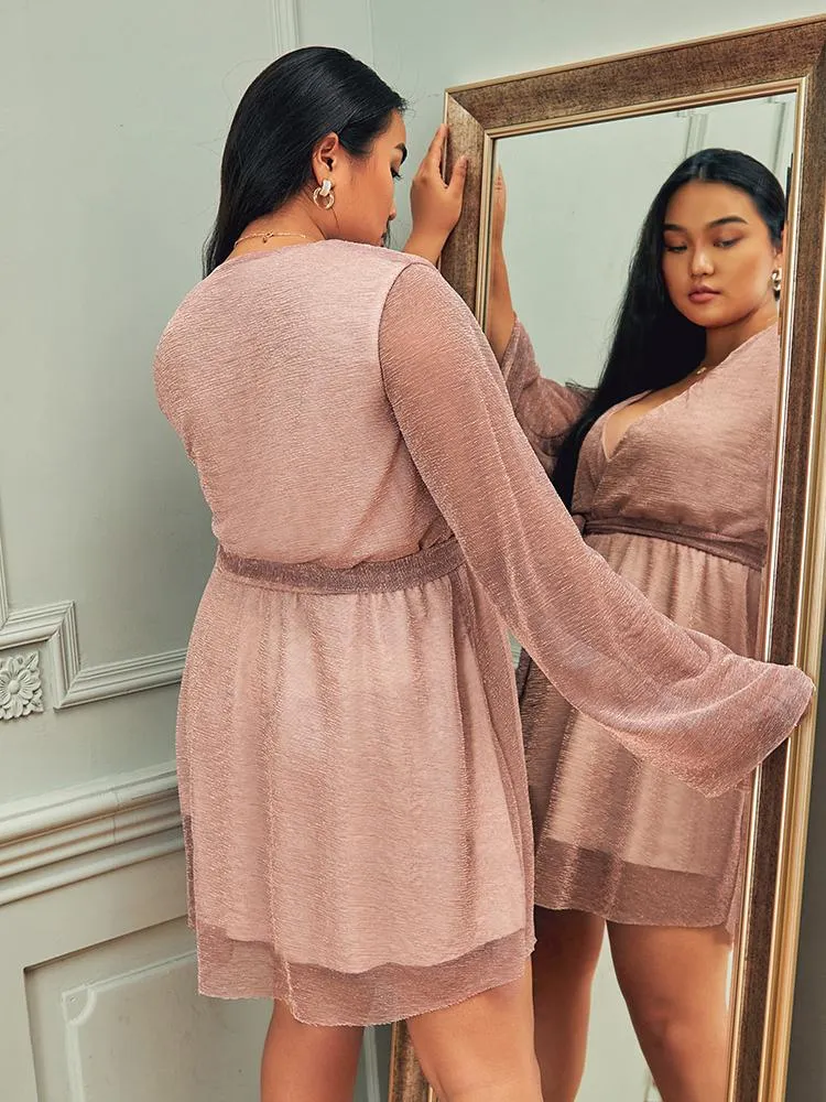 Plugging Wrap Ribbon Dress