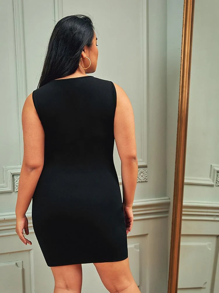 See Through Split Dress