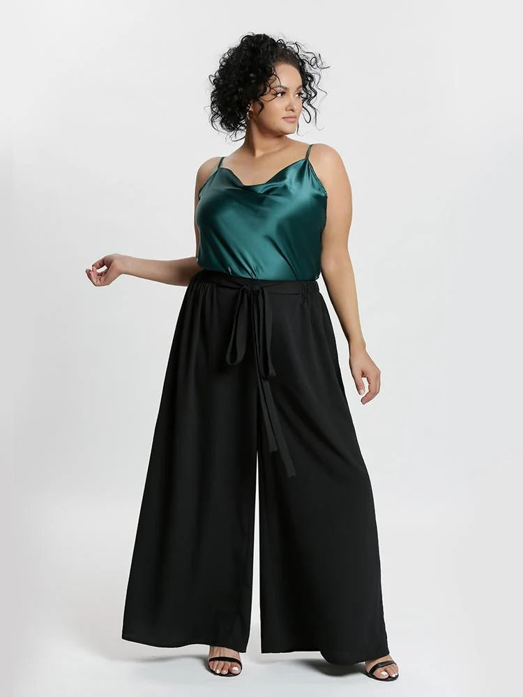 Tie Front Wide Leg Pants