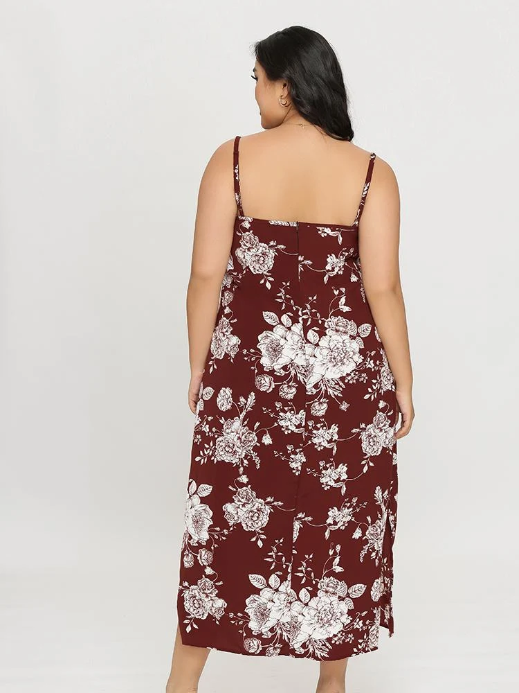 Floral Backless Dress