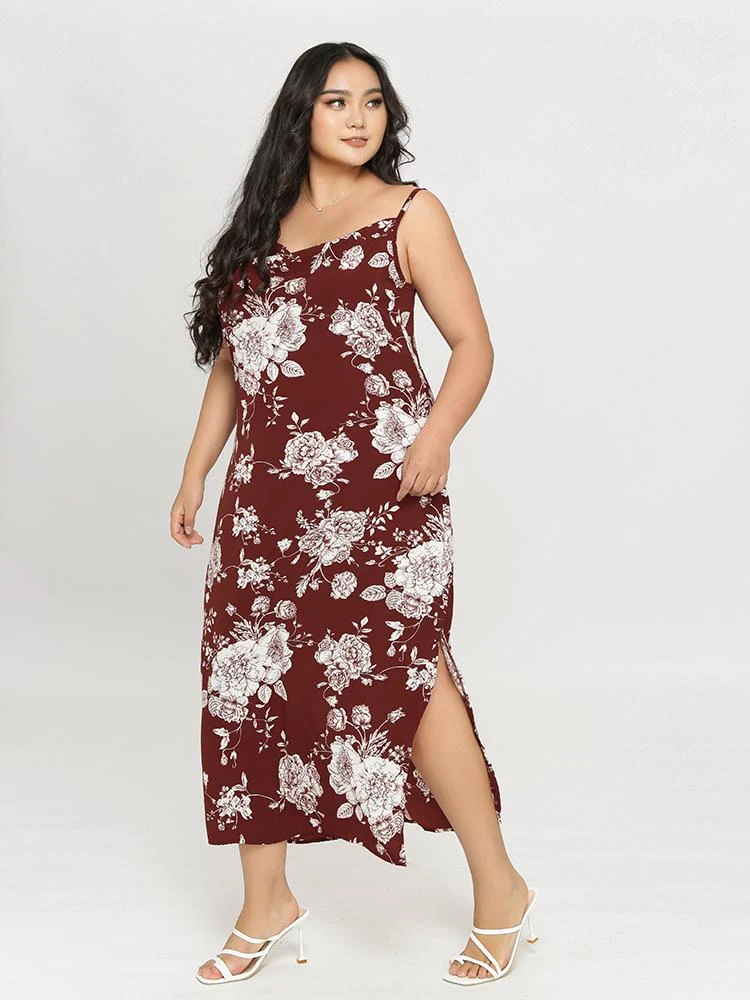 Floral Backless Dress