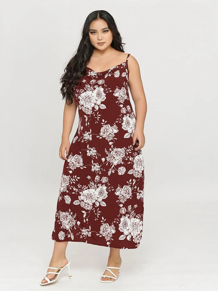 Floral Backless Dress