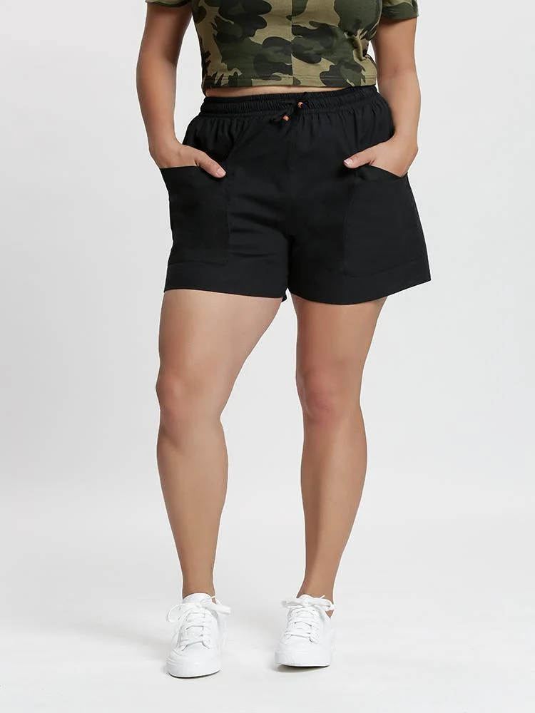 Linen Paperbag Shorts