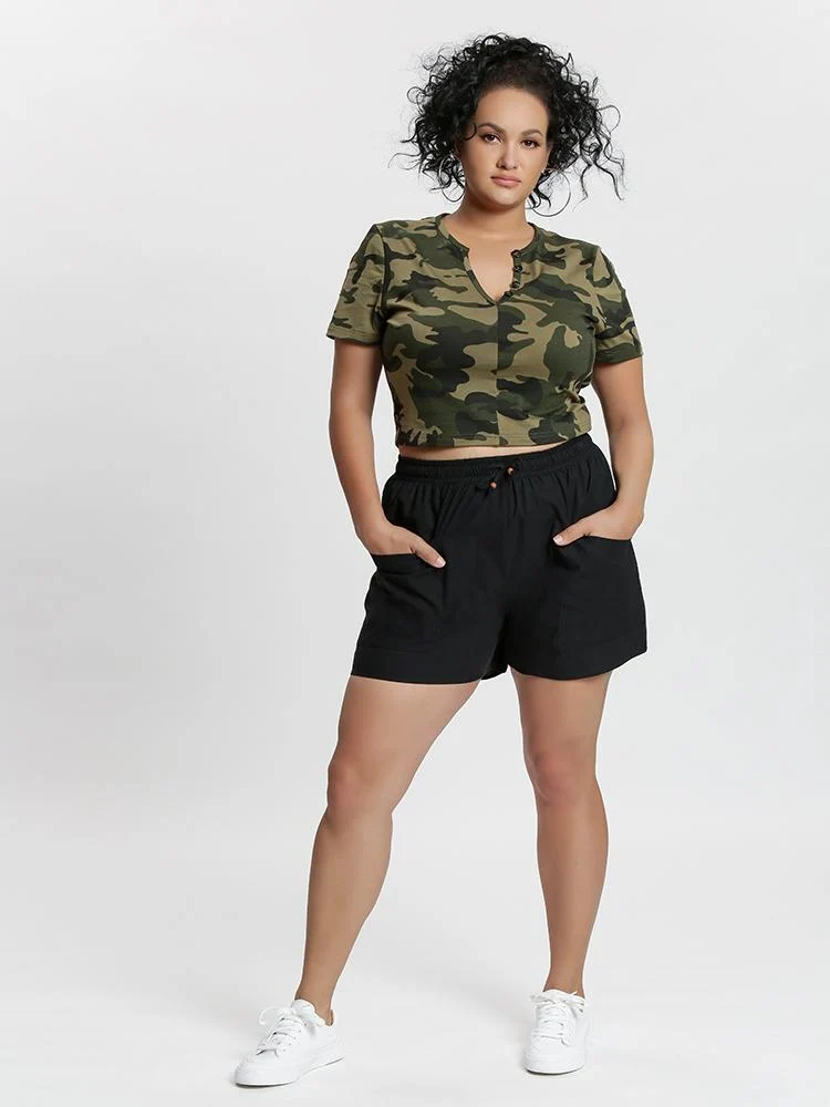 Linen Paperbag Shorts