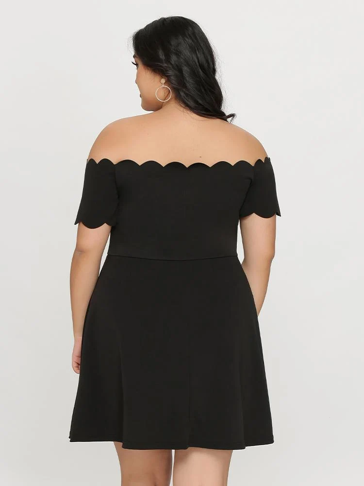 Off Shoulder Trim Dress