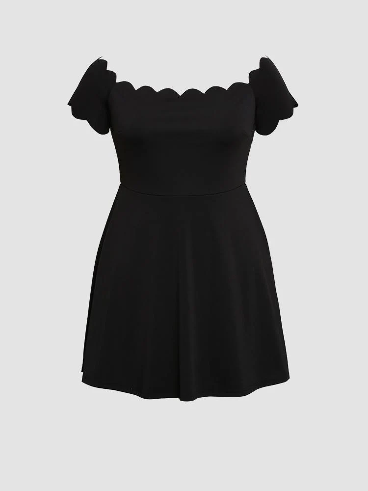 Off Shoulder Trim Dress