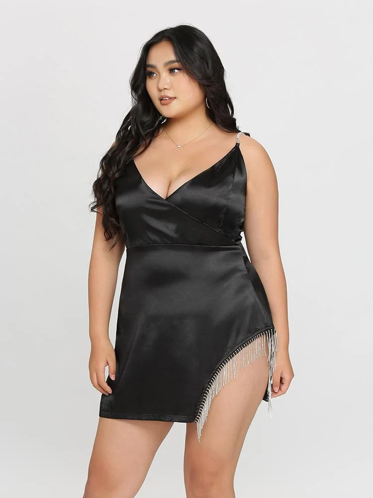 Plunging Neck Dress