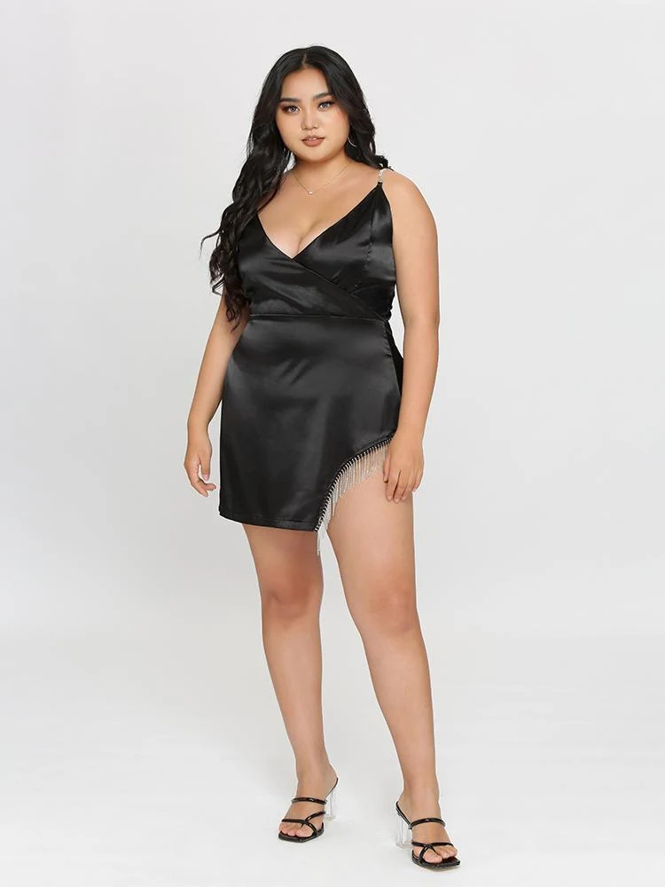 Plunging Neck Dress