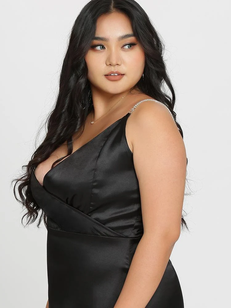 Plunging Neck Dress