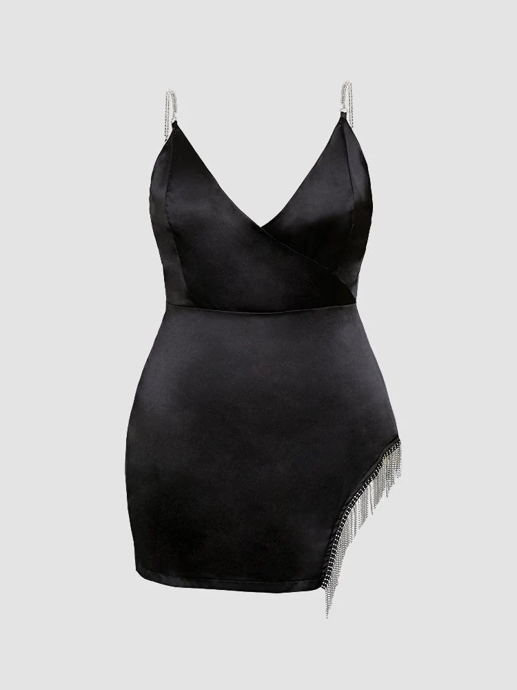 Plunging Neck Dress