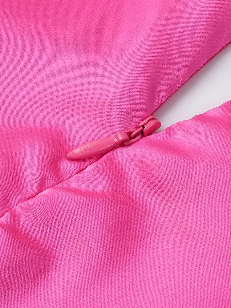 Cowl Neck Ruched Dress