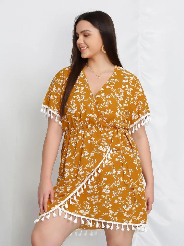 Tassel Split Hem Dress