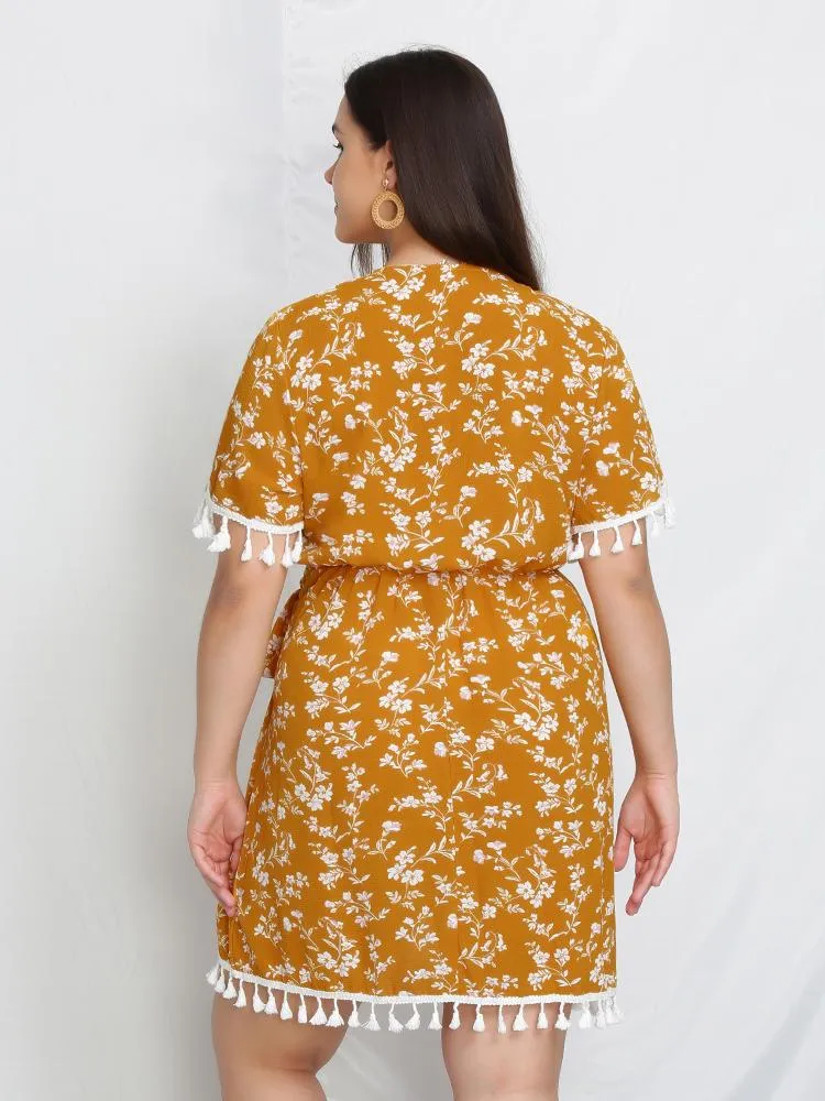 Tassel Split Hem Dress