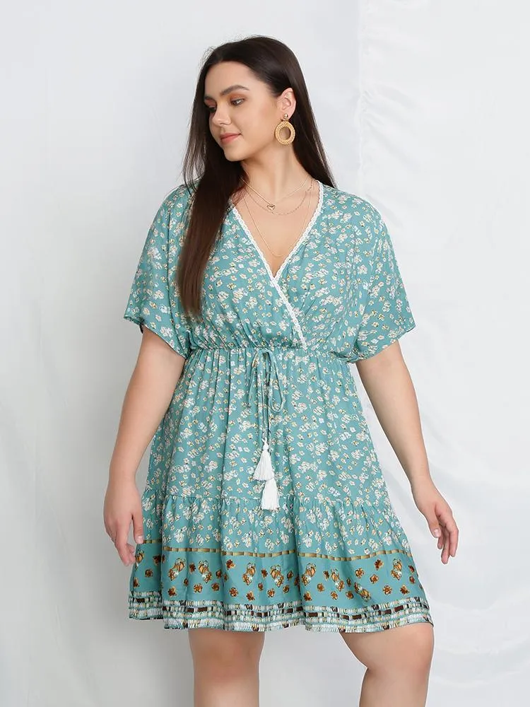 Tassels V-Neck Dress