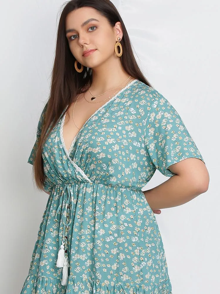 Tassels V-Neck Dress