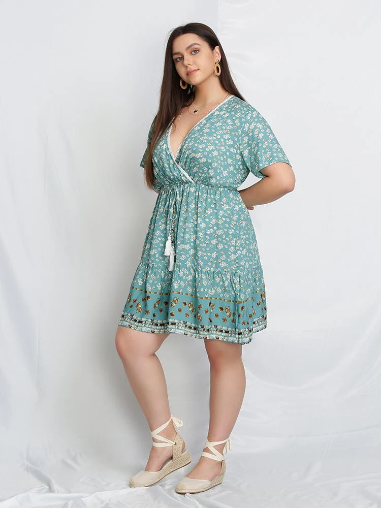 Tassels V-Neck Dress