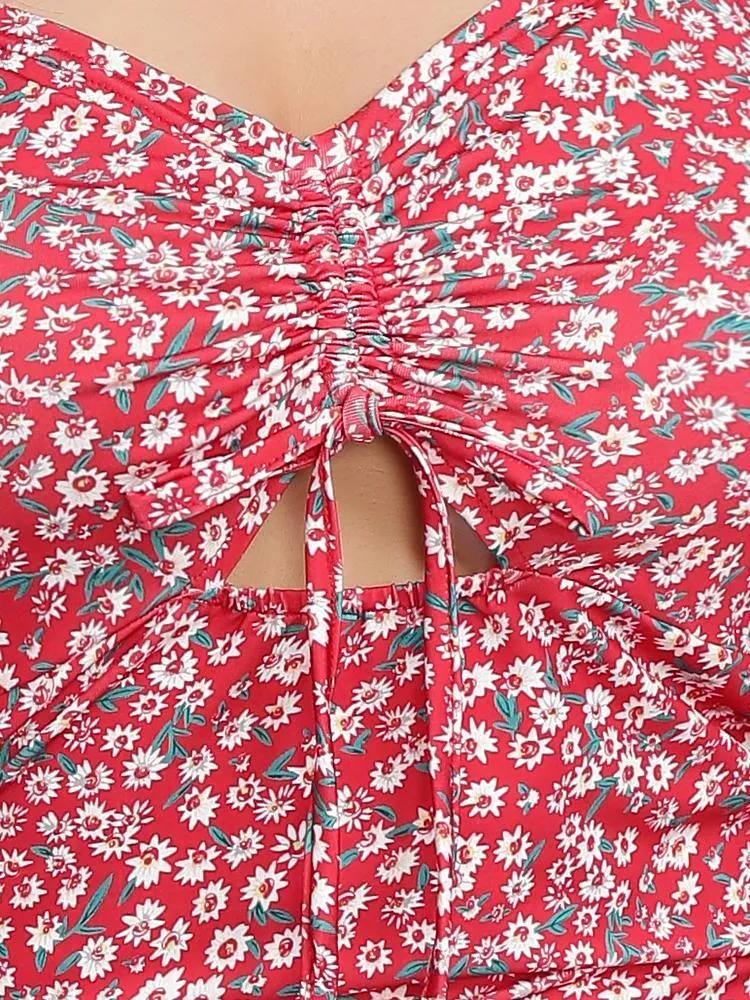 Cut Out Knot Dress
