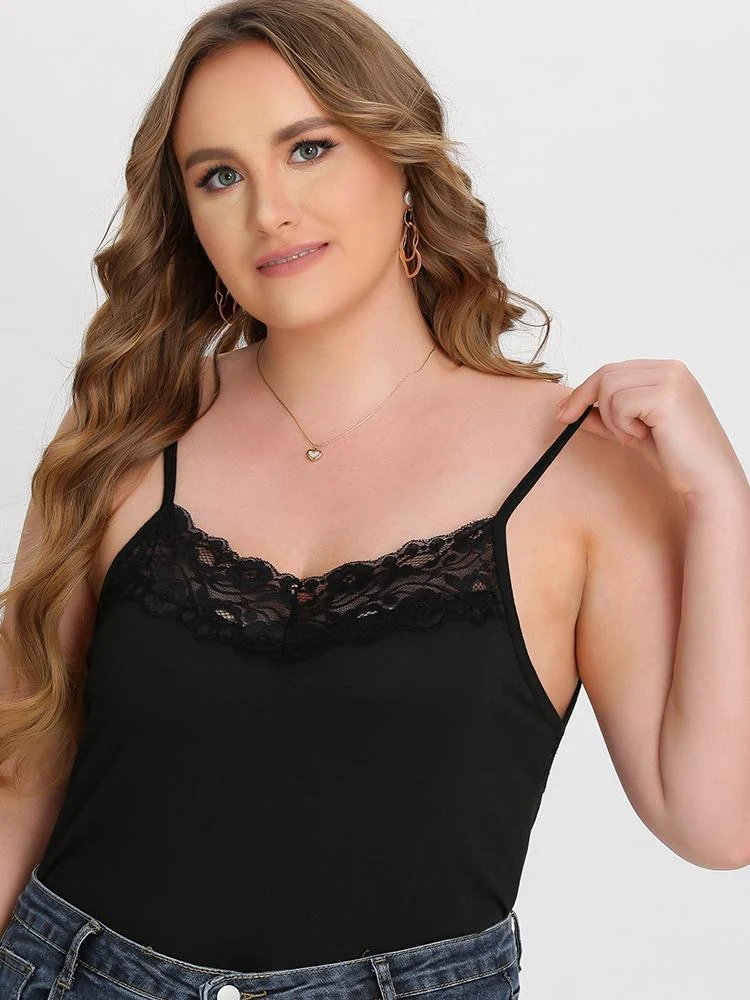 Lace Mesh Back Cami