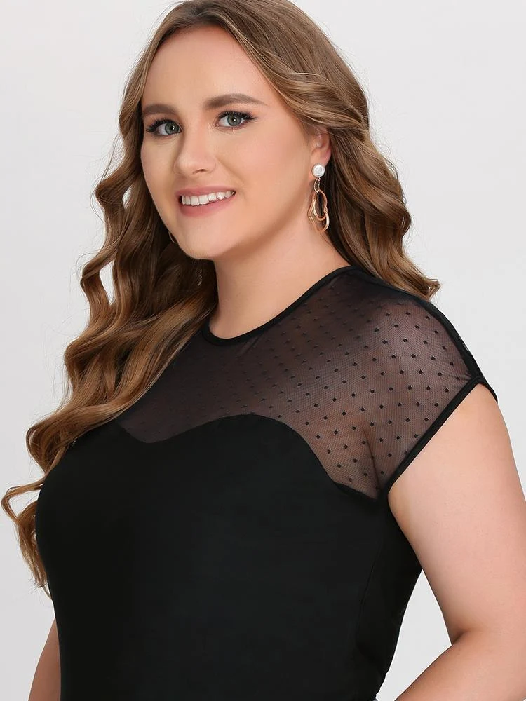 Mesh Back Cut Out T-Shirt