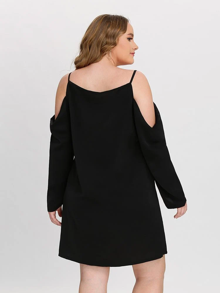 Lace Neckline Cami Dress