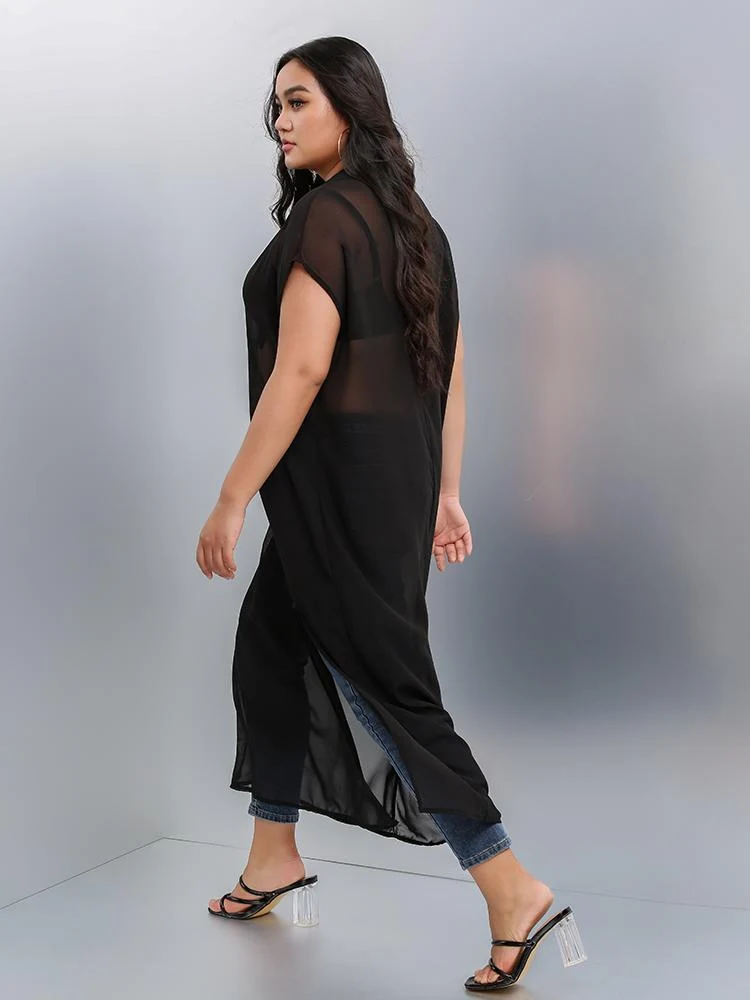 Mesh See Through Dress