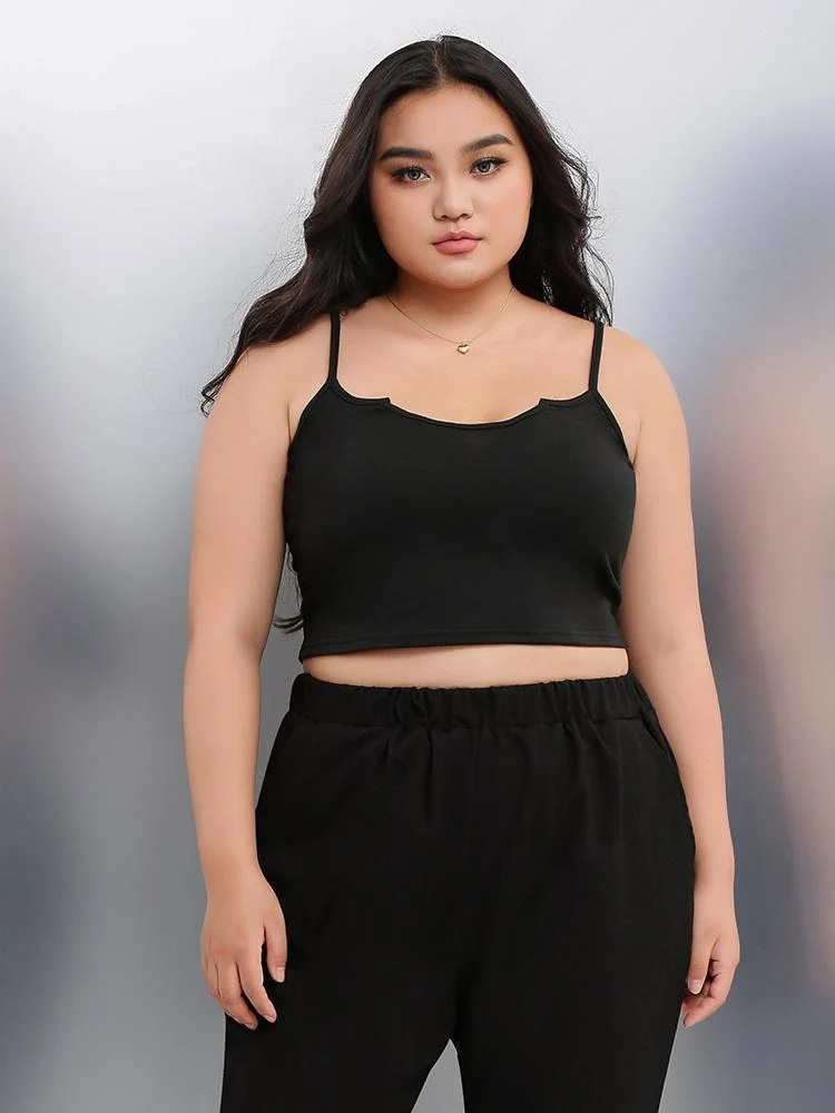 Ribbed Racerback Cropped Cami