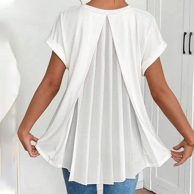 Estella - T-shirt Patchwork Décontracté