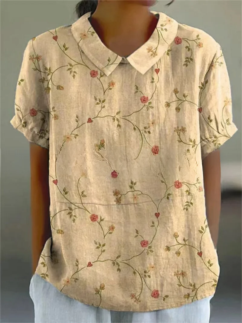 Sofia - Chemise Fleurie Élégante