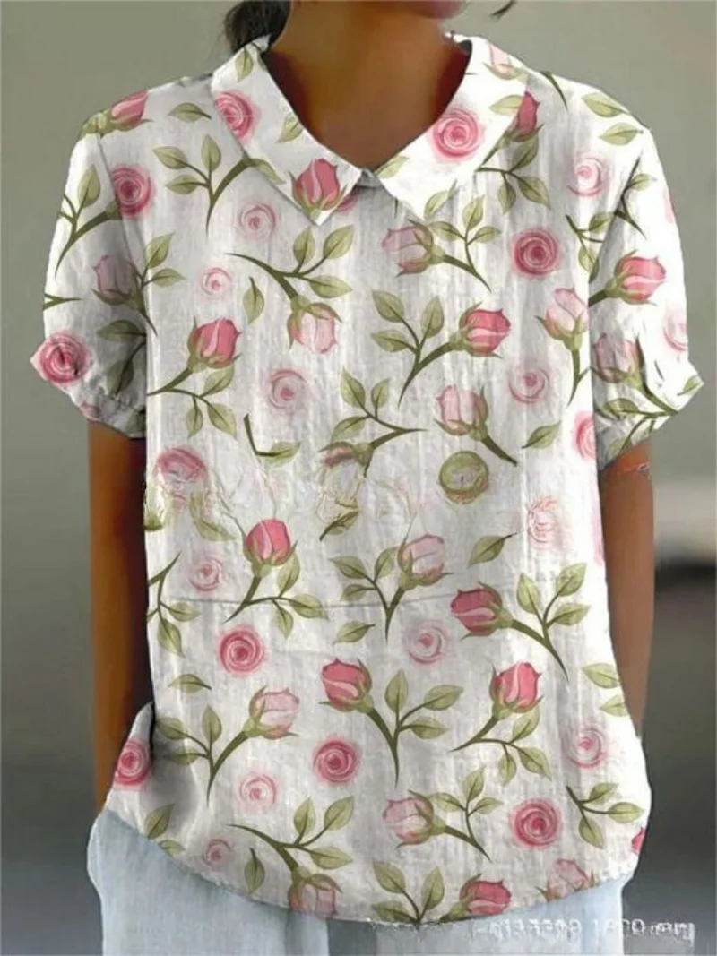 Sofia - Chemise Fleurie Élégante