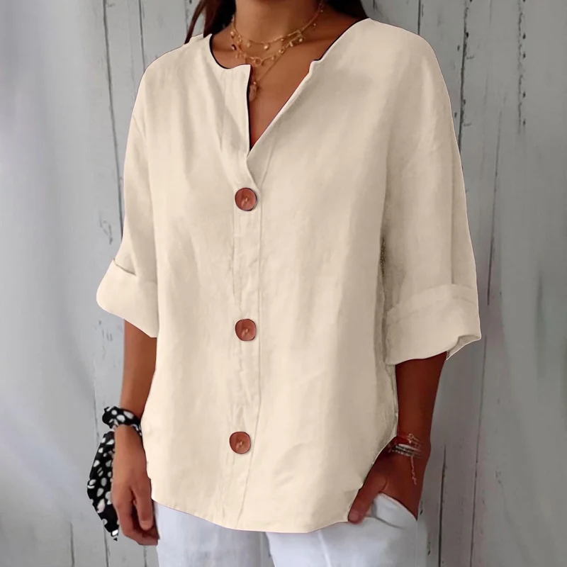 Clara - Blouse en Lin Décontractée