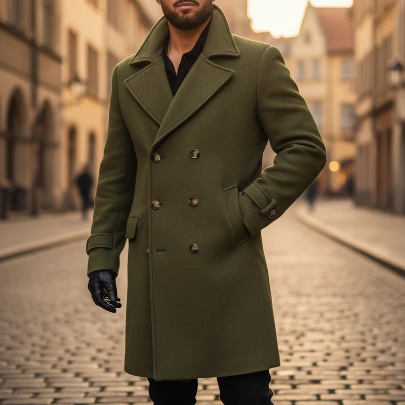 Marcel | Manteau Homme en Laine à Double Boutonnage Hiver