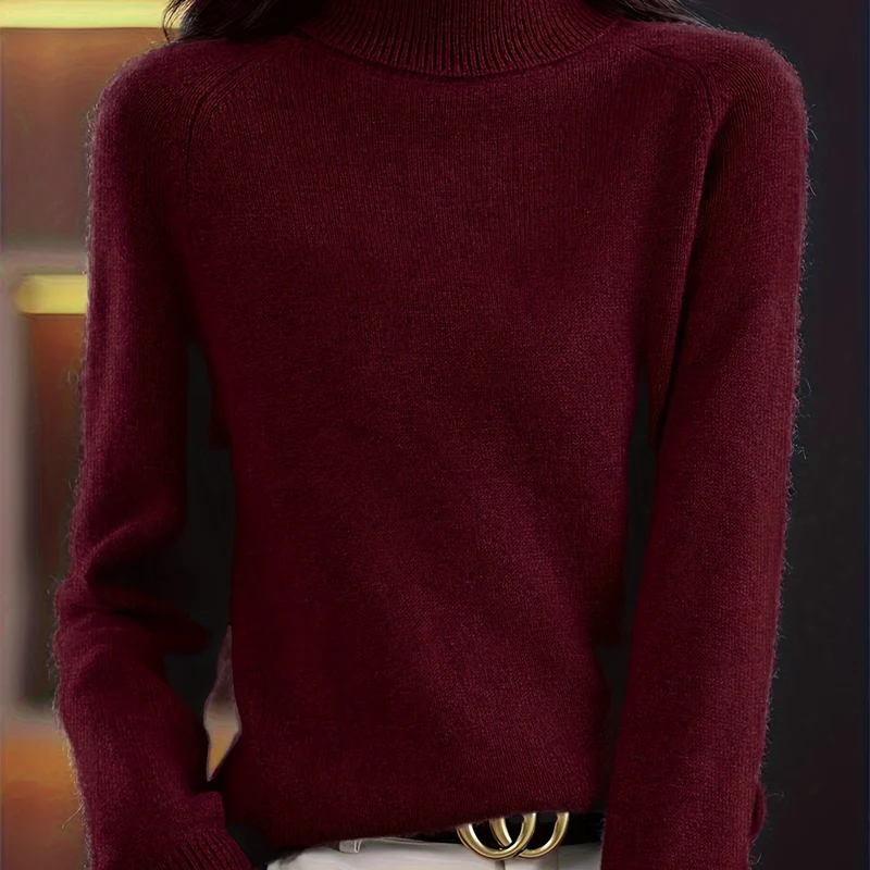 Aimée™ | Pull Col Roulé Intemporel