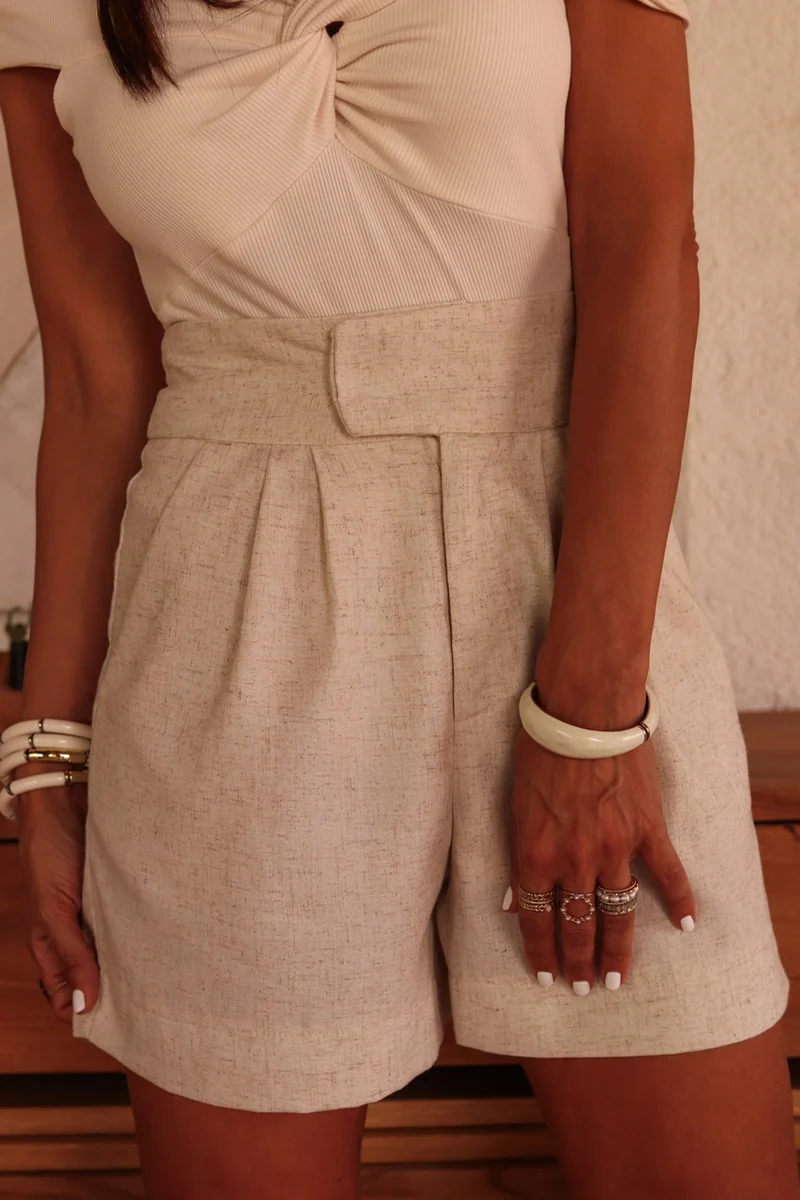 Short Roméo beige