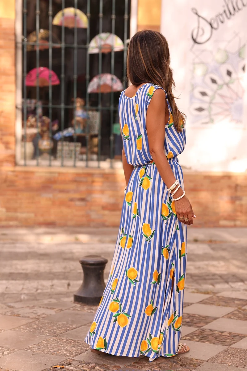 Ensemble Gabriela bleu citron