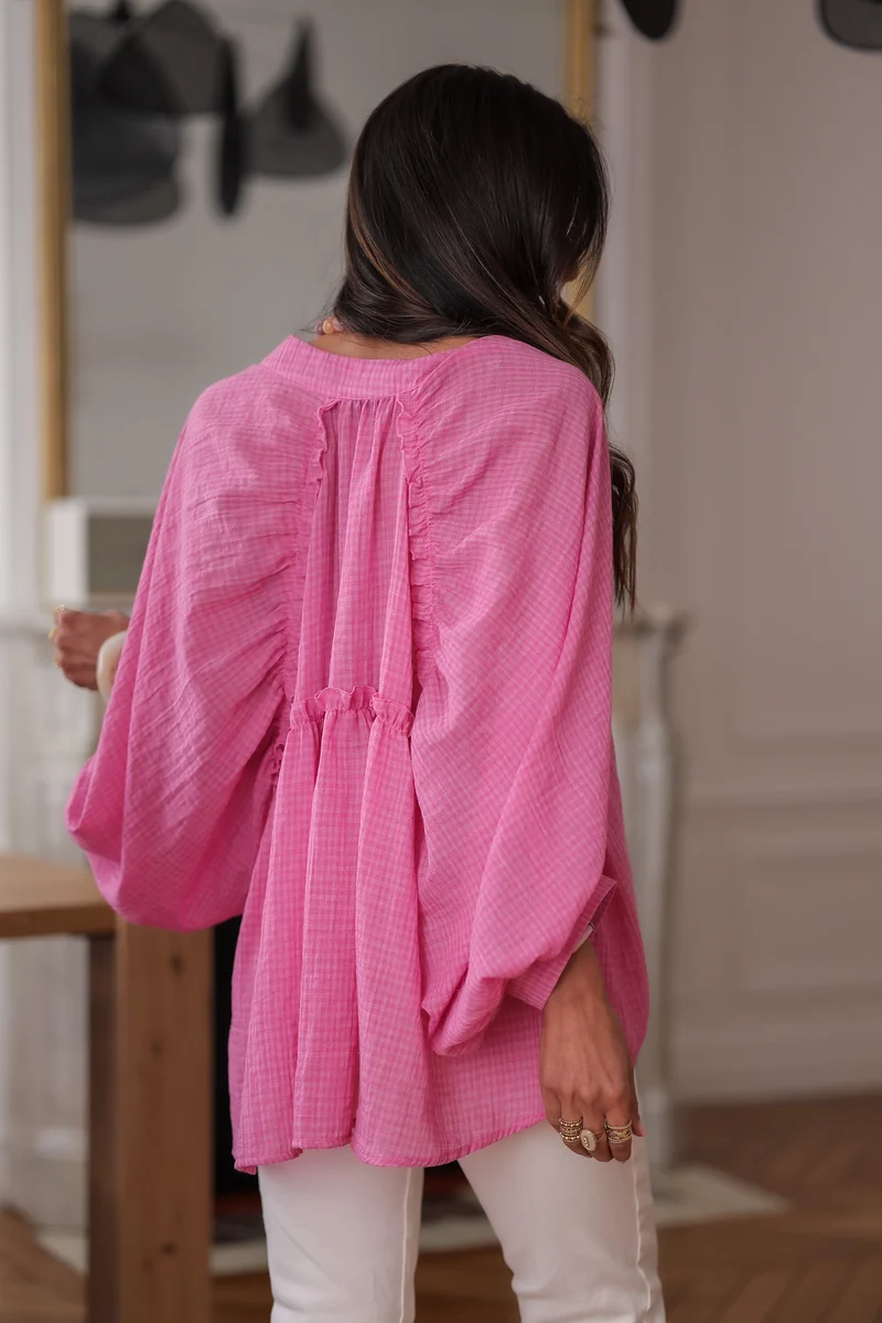 Blouse Ella rose fuchsia