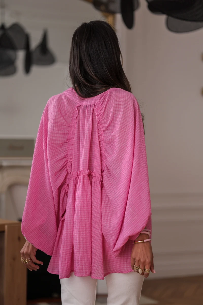 Blouse Ella rose fuchsia