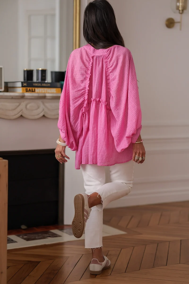 Blouse Ella rose fuchsia