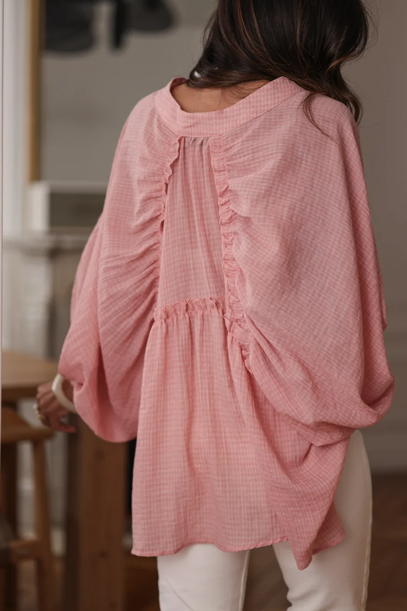 Blouse Ella rose clair