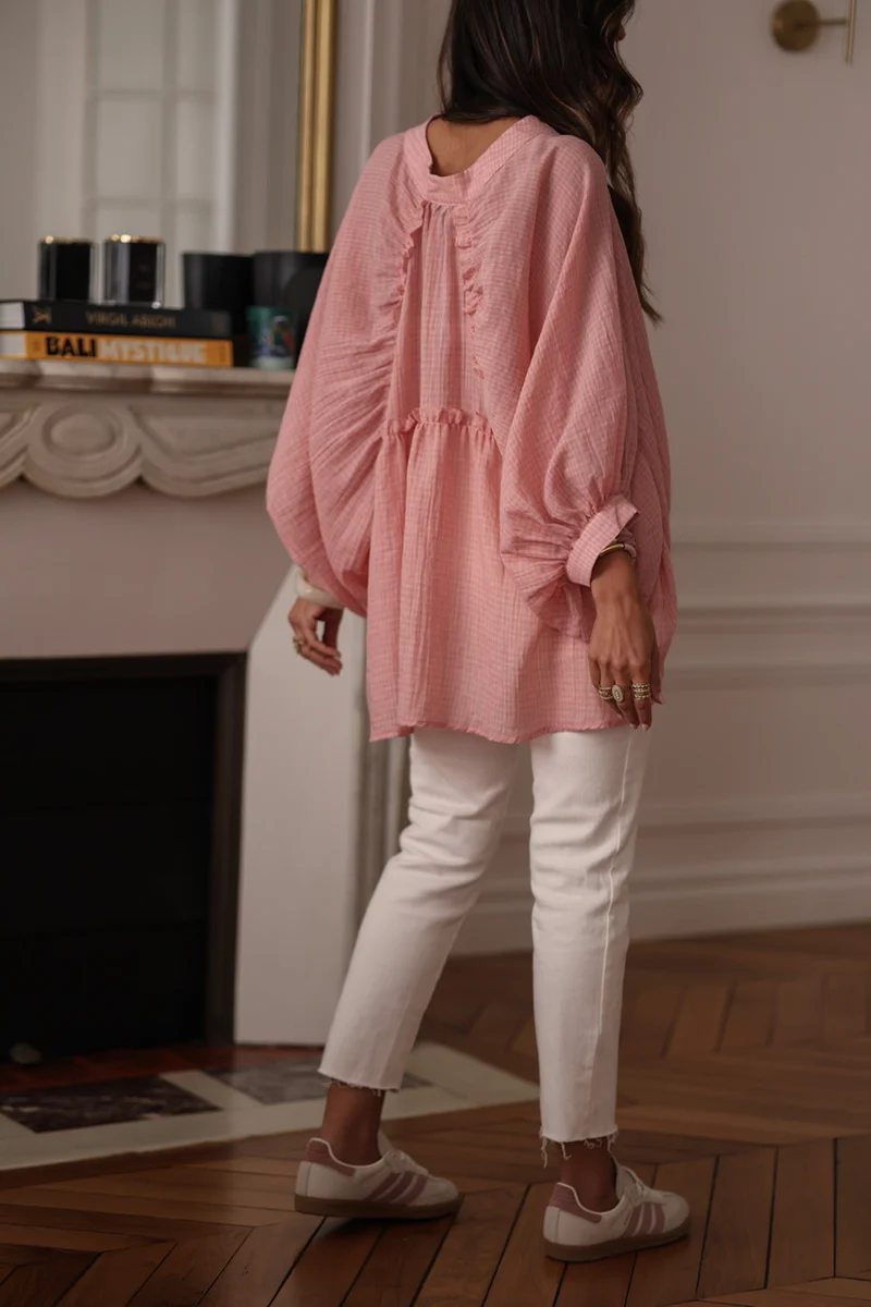 Blouse Ella rose clair