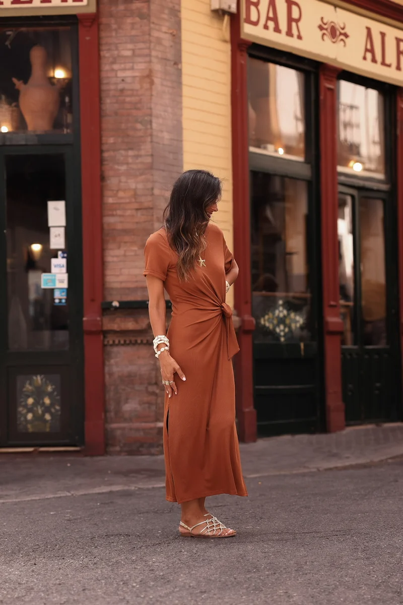 Robe Rhéane caramel