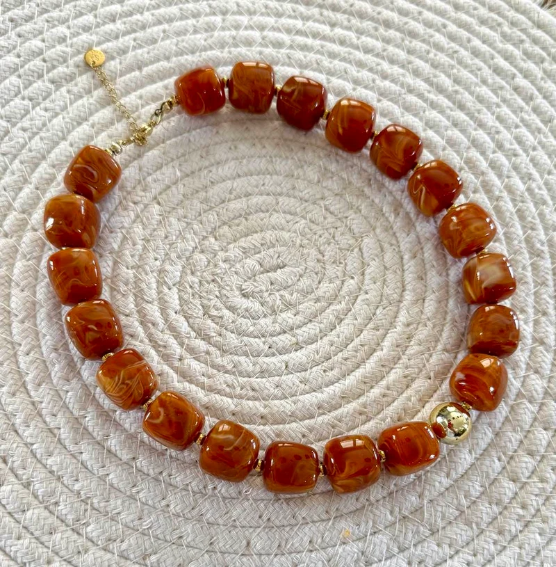 Collier Milan caramel