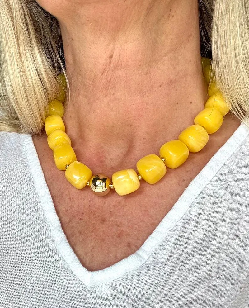 Collier Milan jaune