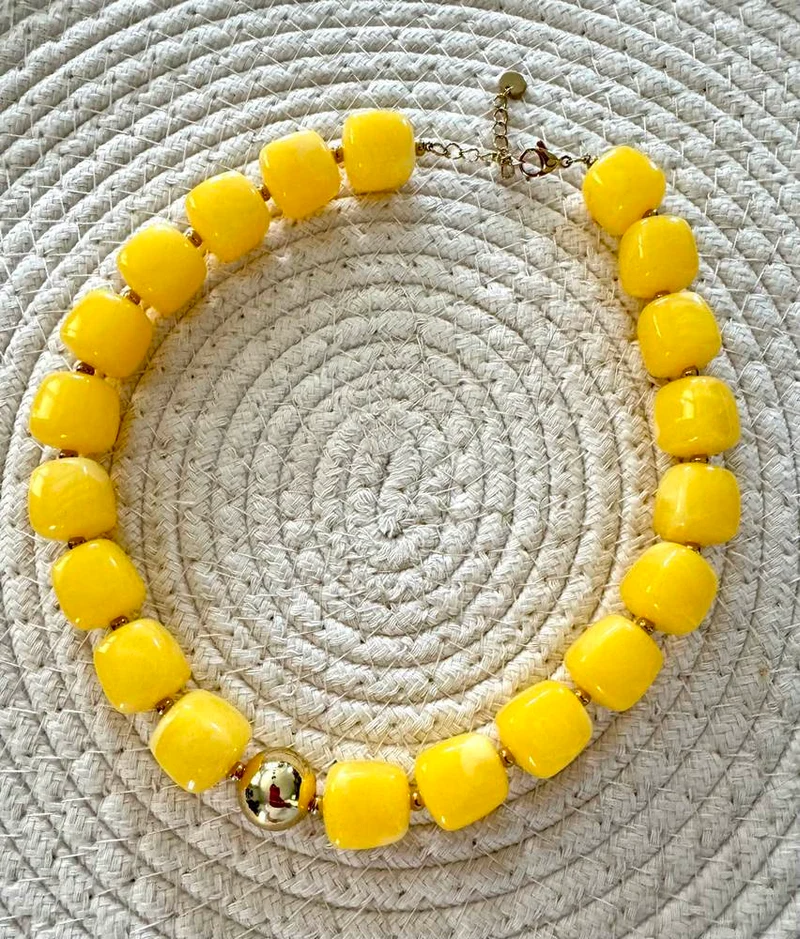 Collier Milan jaune