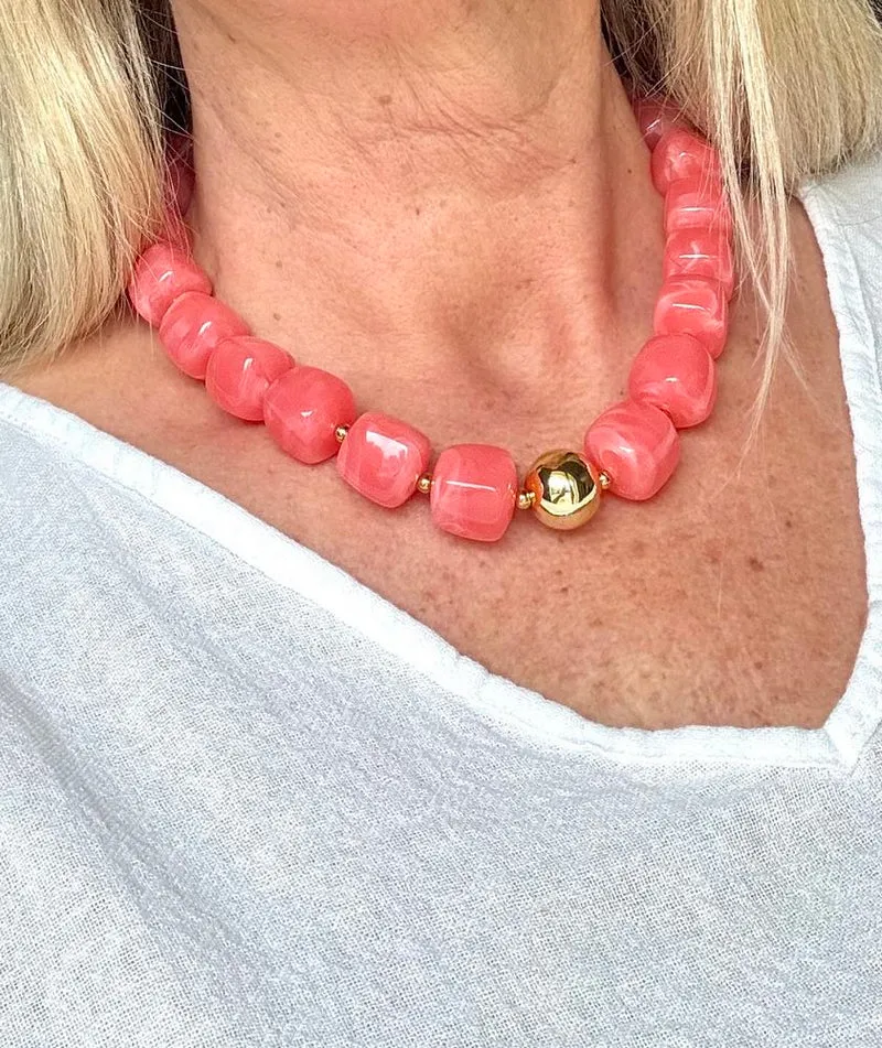 Collier Milan rose